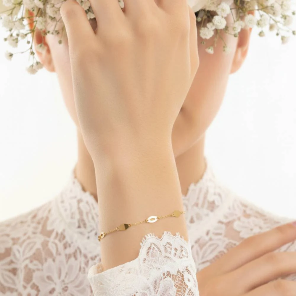 دستبند بیضی اینه ای